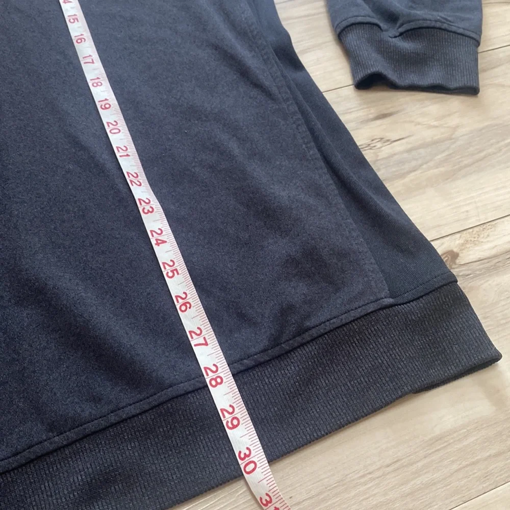 Adidas Mens L Golf Pullover. Grey. Ghost Tree Invitation Patch.